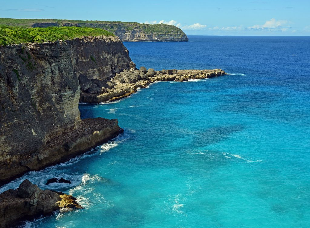 Die Landzunge Grande Vigie in Guadeloupe