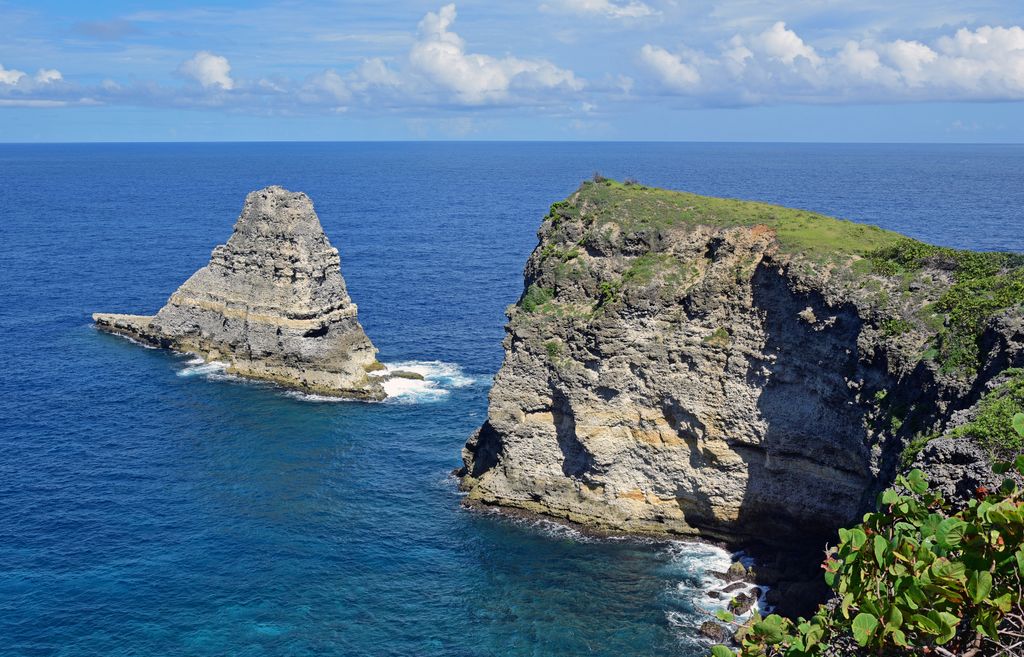 Die Landzunge Grande Vigie in Guadeloupe