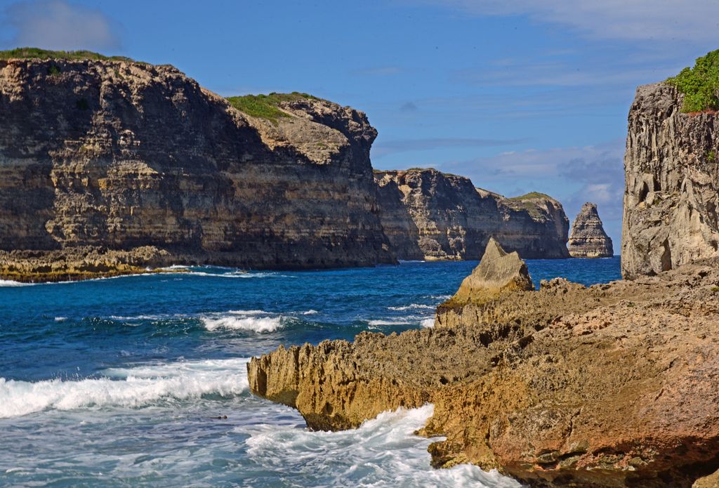 Die Landzunge Grande Vigie in Guadeloupe