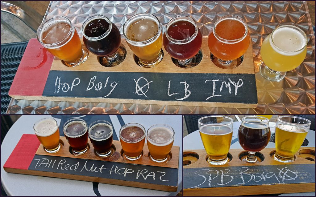 Bierprobe in der Garrison Brewing Company in Halifax