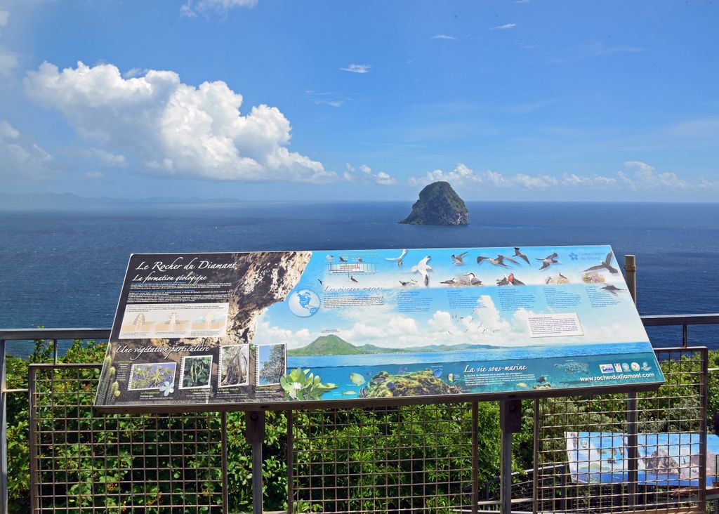 Der Felsen Rocher du Diamant in Martinique