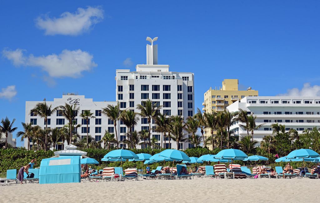 Der Strand von Miami Beach