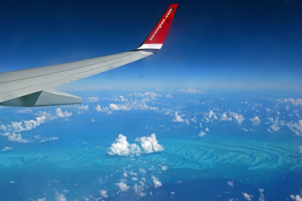 Auf dem Flug von Martinique nach Miami