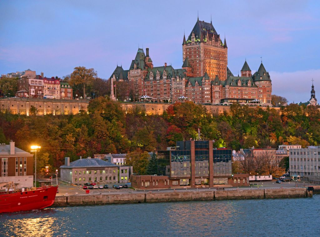Das Ch&acirc;teau Frontenac in Qu&eacute;bec