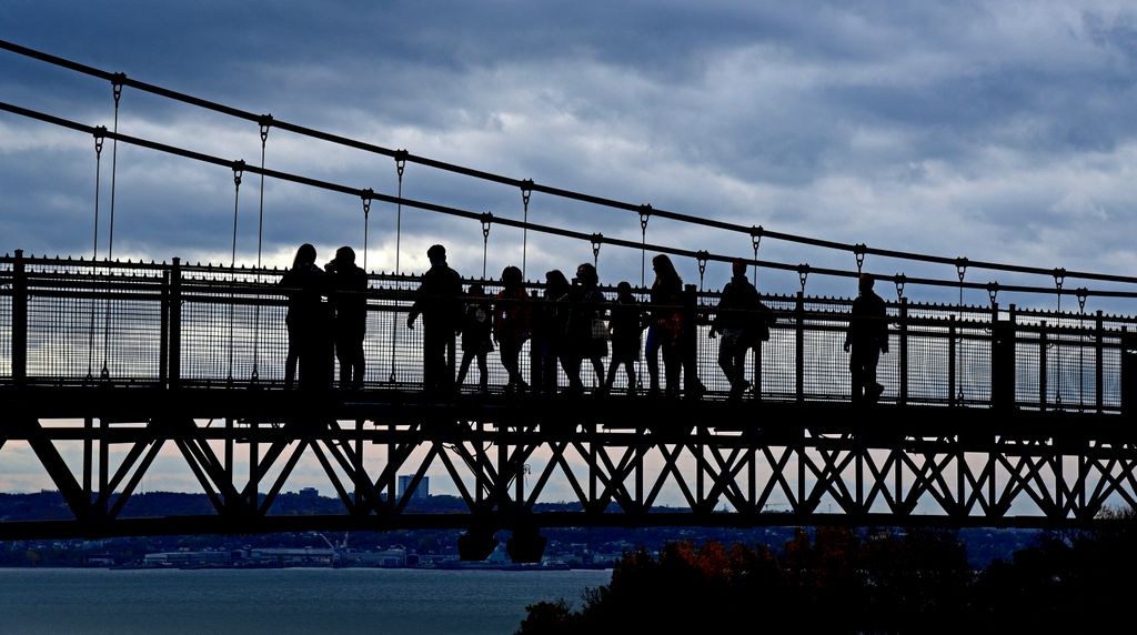 Der Montmorency Wasserfall in der N&auml;he von Qu&eacute;bec