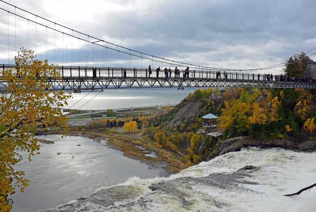 Der Montmorency Wasserfall in der N&auml;he von Qu&eacute;bec
