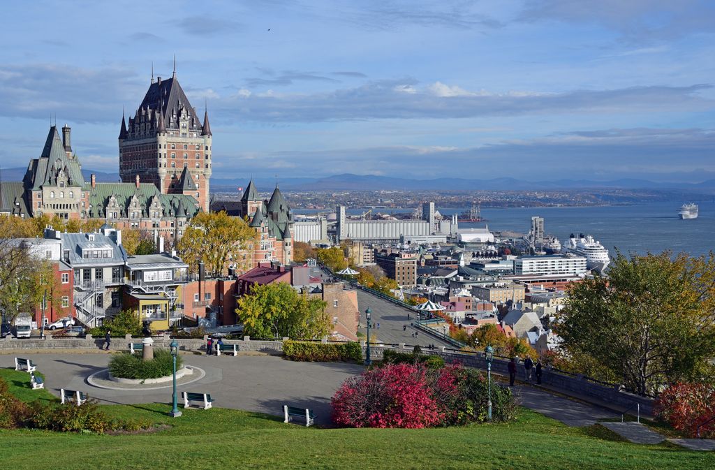 Das Ch&acirc;teau Frontenac in Qu&eacute;bec