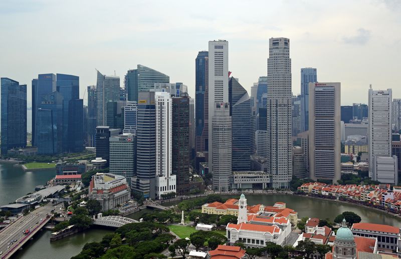 Blick auf Singapur vom Swissôtel The Stamford