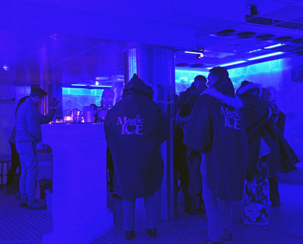In der Magic Ice-Bar in Bergen