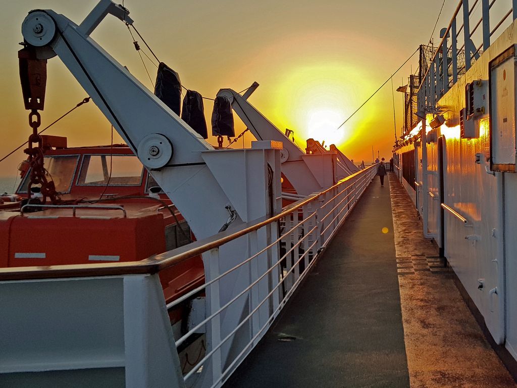 Sonnenuntergang auf der Astor