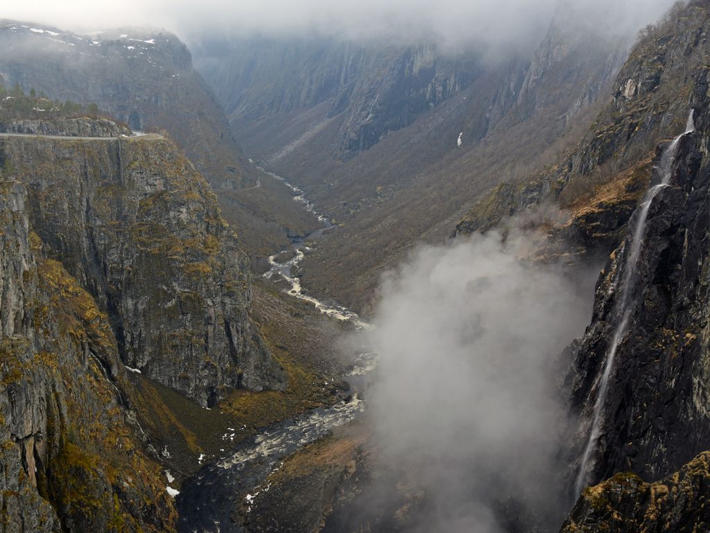 Der V&oslash;ringsfoss Wasserfall