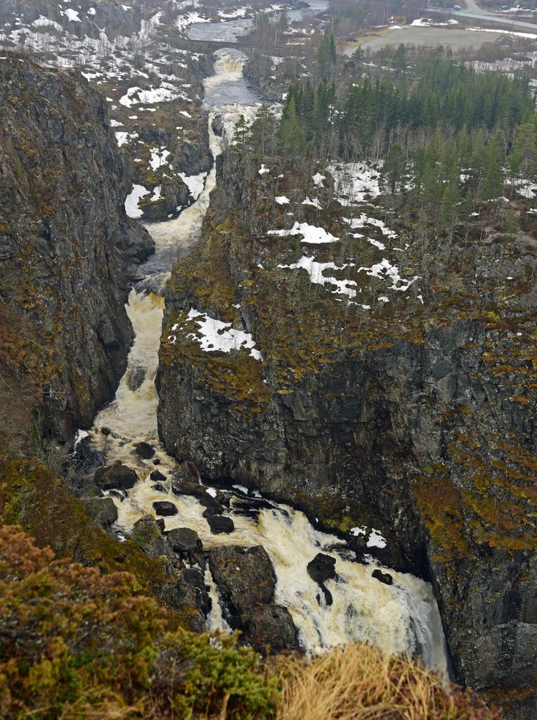Der V&oslash;ringsfoss Wasserfall