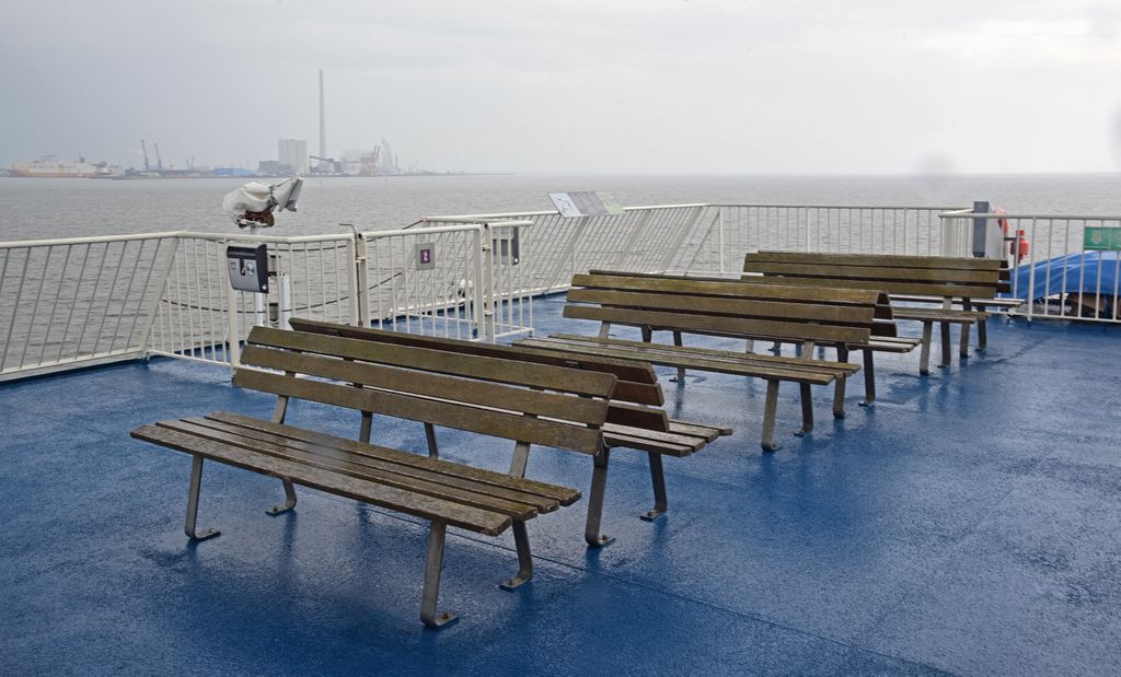 Regen auf der F&auml;hre