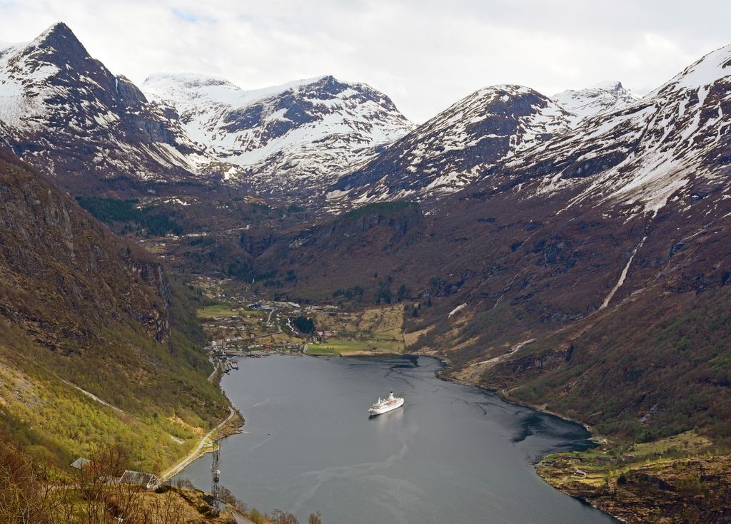 Blick auf den Geirangerfjord