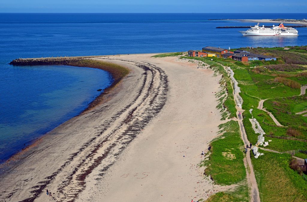 Ein Strand auf Helgoland