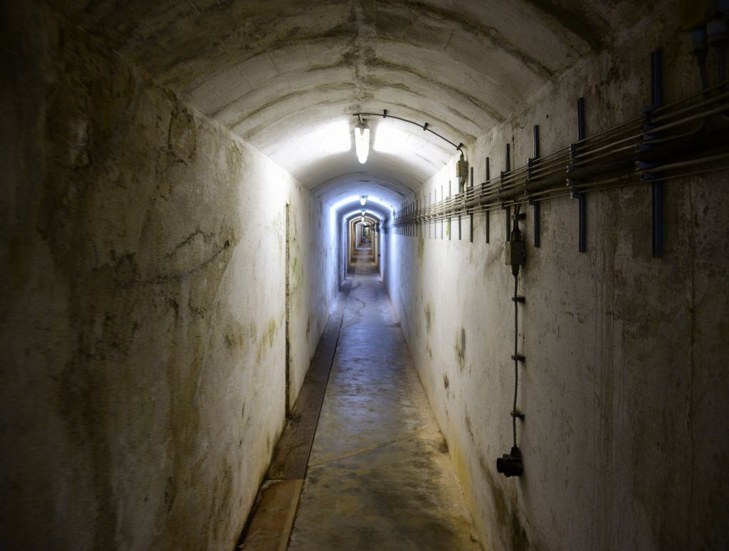 Im Luftschutzbunker von Helgoland