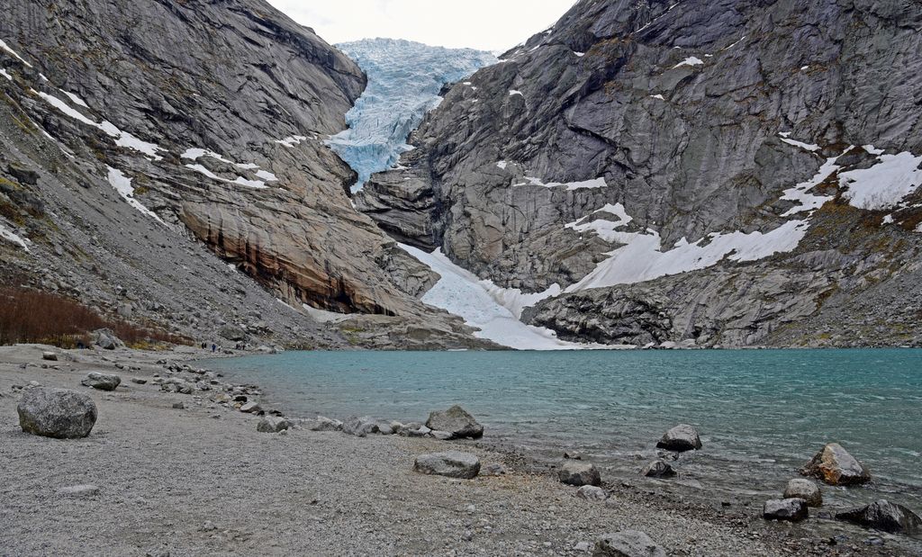Die Briksdalsbreen-Gletscherzunge