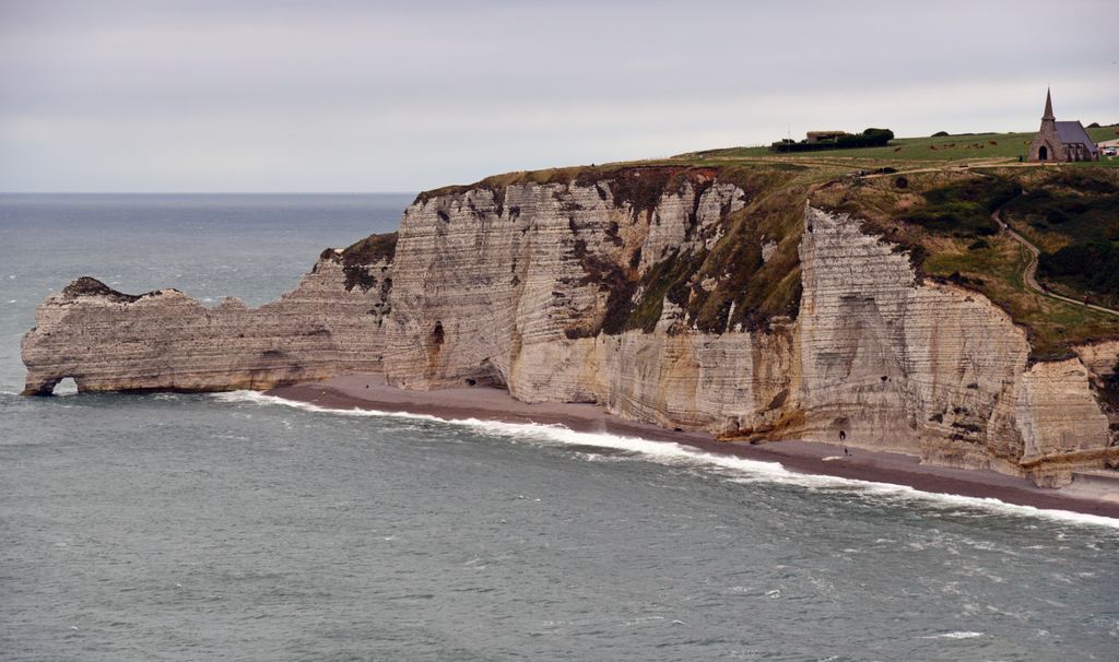 Die Alabasterk&uuml;ste von &Eacute;tretat (Felsentor Falaise d'Amont)