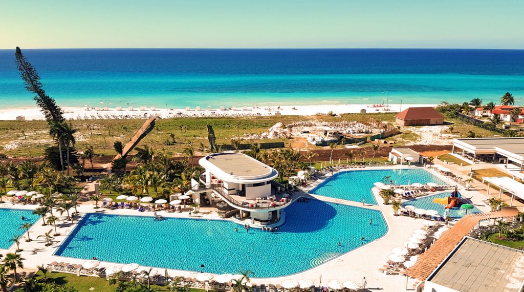 Blick von Hotel International auf den Strand von Varadero (Handy-Bild)